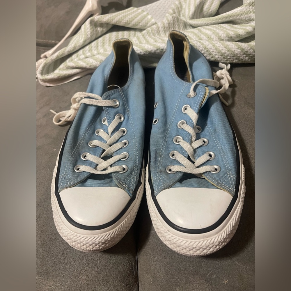 Light Blue Converse Size 10
